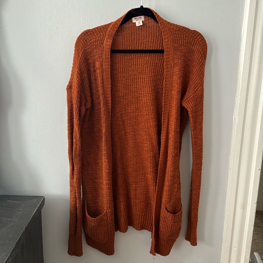 Mossimo burnt orange cardigan Size M